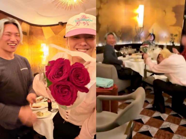 GD 權志龍要結婚了?驚喜下跪向大聲求婚,網笑:「早就知道你們有貓膩!」