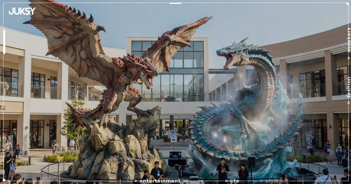 《魔物獵人》雄火龍、海龍等身大雕像登陸日本福岡!三井 Outlet Park 2027年4月開幕現身