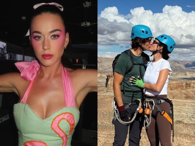 凱蒂佩芮 Katy Perry IG 生日放閃！與賈斯汀杜魯道攀岩高空親吻甜喊：「只和你一起就好！」