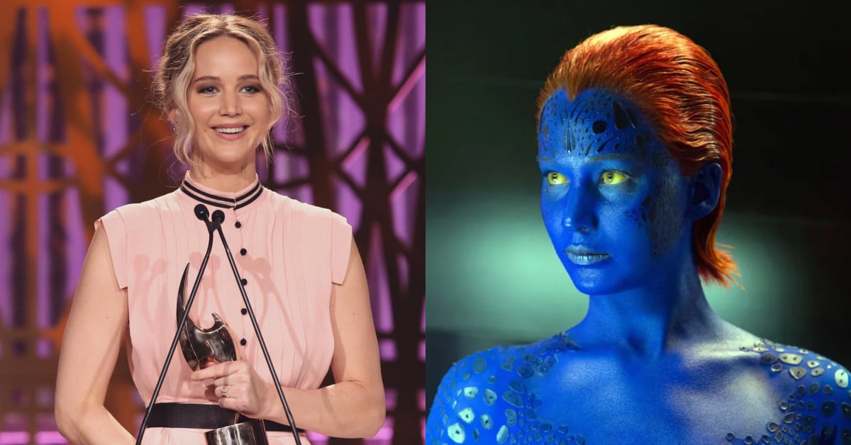 珍妮佛勞倫斯 Jennifer Lawrence 拒絕再演《X戰警》魔形女!曝全身藍色彩繪崩潰:「又冰又癢!」