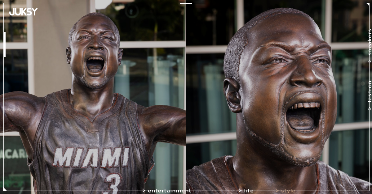 NBA/Dwyane Wade 雕像全新換臉完成!被笑2年終於變帥、本人親自暖心發聲!