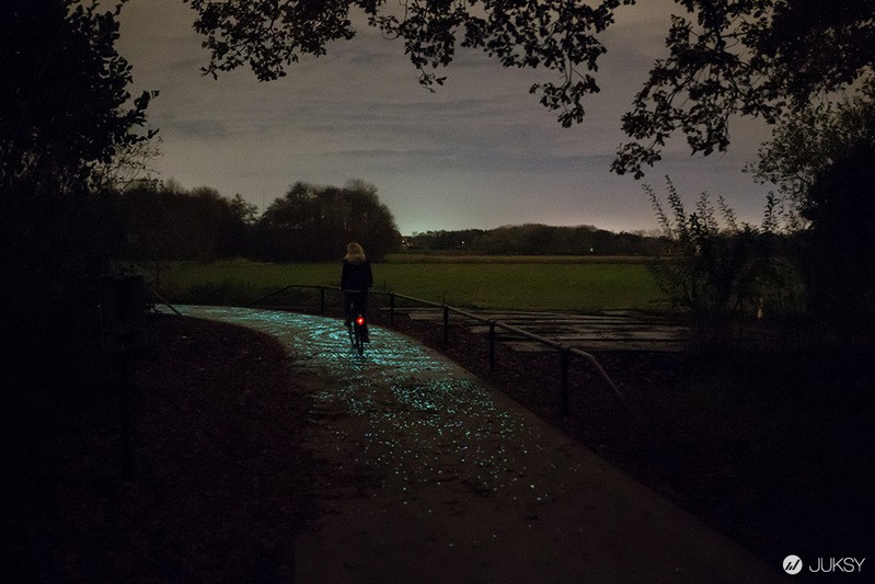 你的征程是一片星海,把梵谷的星夜變成太陽能自行車道