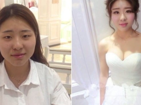 為何女人在結婚時最美？因為有「整容級」化妝師....