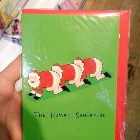 不蘇胡的聖誕卡片　這樣還需要過節嗎...