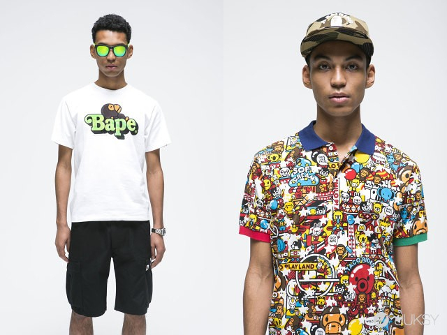 經典之外的圓點和版畫，A BATHING APE 2015 春夏男裝 lookbook 放出