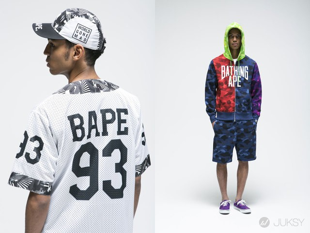 經典之外的圓點和版畫，A BATHING APE 2015 春夏男裝 lookbook 放出