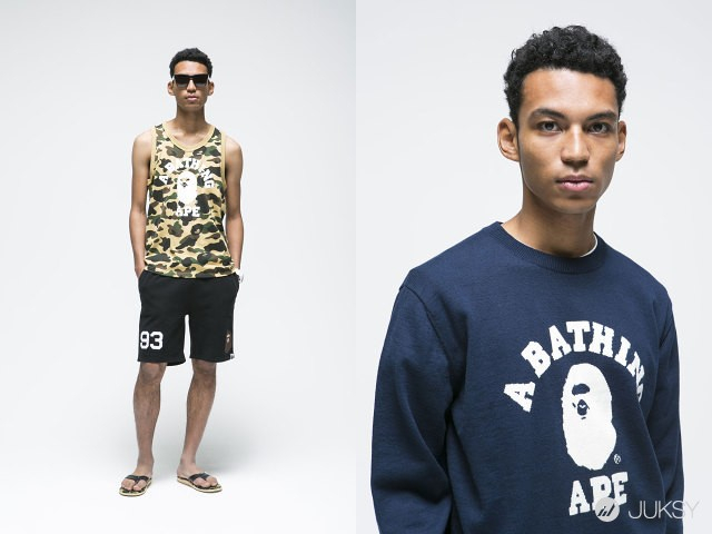 經典之外的圓點和版畫，A BATHING APE 2015 春夏男裝 lookbook 放出