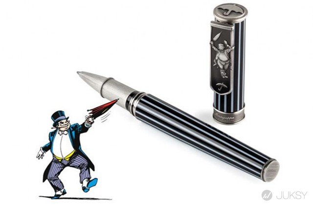 爬上筆身的漫畫角色,Montegrappa 推出DC 漫畫系列限量精品筆