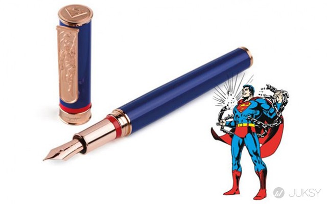 爬上筆身的漫畫角色,Montegrappa 推出DC 漫畫系列限量精品筆