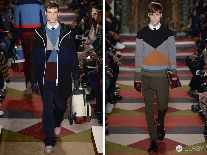 “好看”的幾何課，VALENTINO 2015 秋冬男裝發布