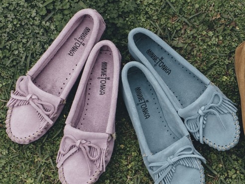 Minnetonka Moccasin新品到！　薰衣草紫和土耳其藍配色　顛覆莫卡辛鞋印象