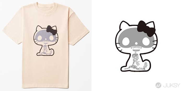 nendo 設計的 Hello Kitty T 恤,男生們也可以穿