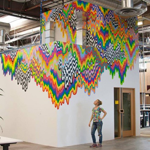 Frank Gehry 設計的 Facebook 新總部修好了，來看看員工們分享的圖