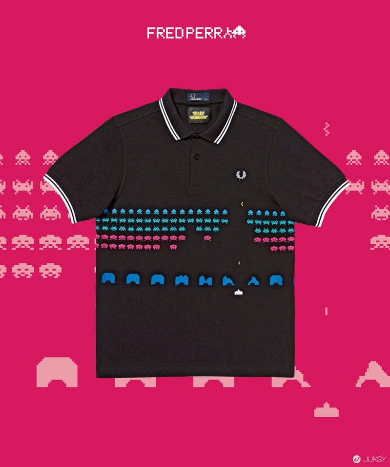 FRED PERRY × SPACE INVADERS復古電玩與時尚品牌的經典結合