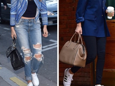 脫下高跟鞋也可以魅力四射!Gigi Hadid 球鞋穿搭街拍特輯