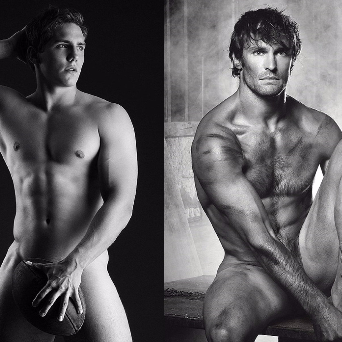 法國運動員展現完美肌肉胴體　男體攝影師鏡頭下的雄性美！