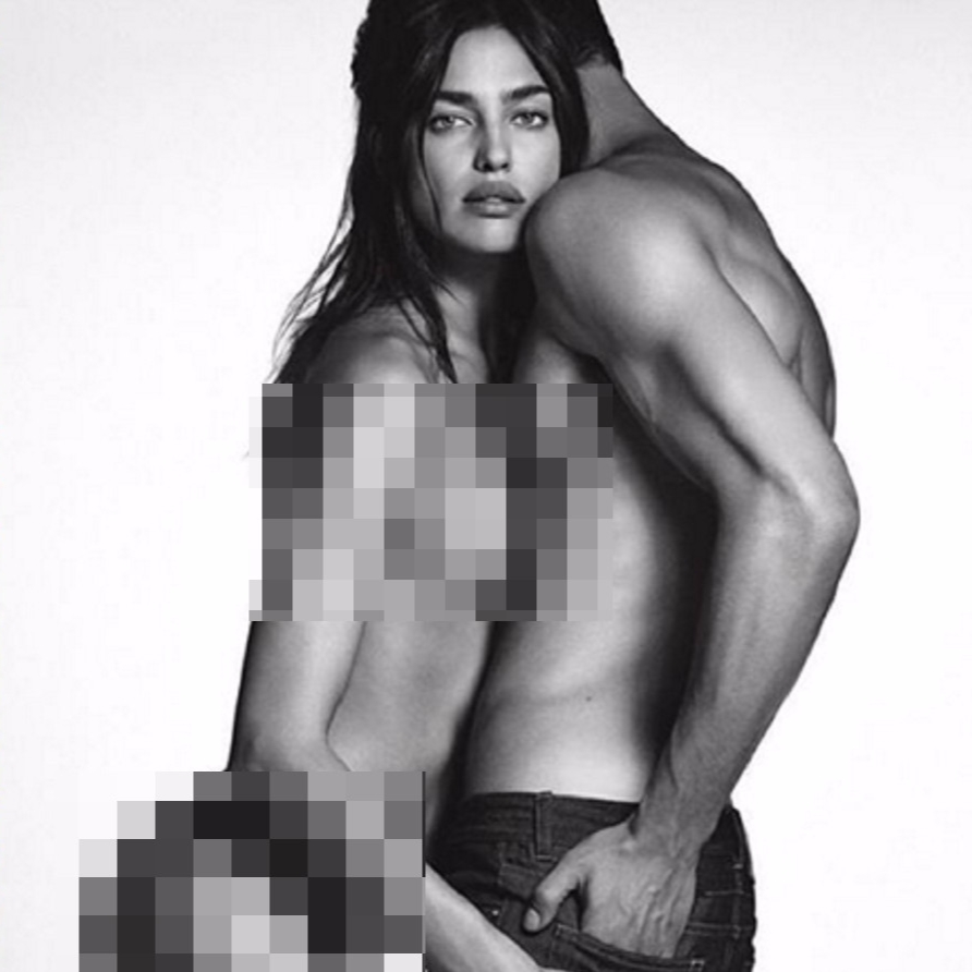 布萊德利庫柏女友 Irina Shayk 全裸上陣　性感拍攝 Givenchy 牛仔褲廣告！