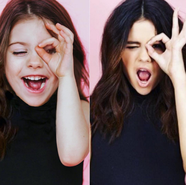 希望我女兒也那麼萌!網路出現可愛的「小版賽琳娜」爆紅!