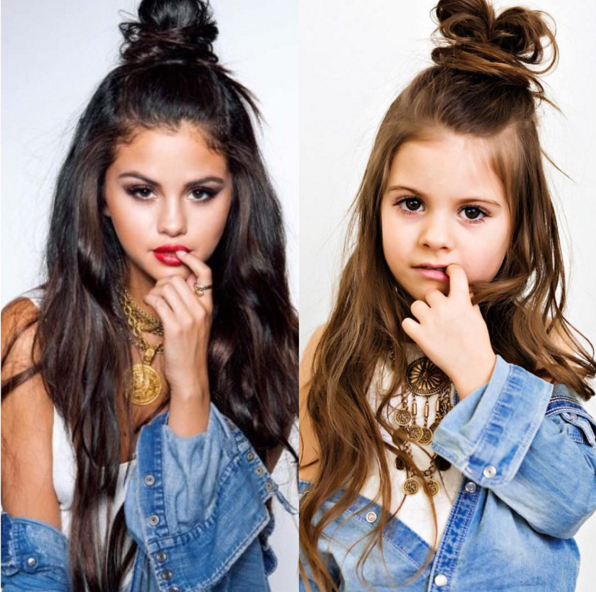 希望我女兒也那麼萌！網路出現可愛的「小版賽琳娜」爆紅！