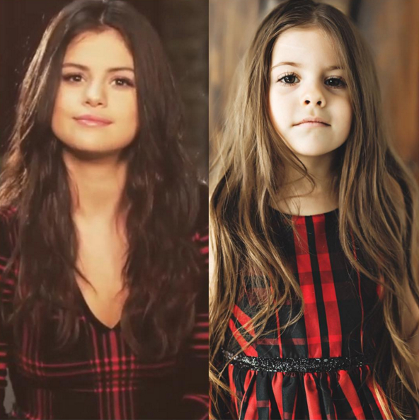 希望我女兒也那麼萌！網路出現可愛的「小版賽琳娜」爆紅！