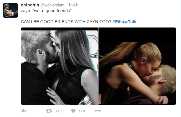 贊恩新歌《PILLOWTALK》MV 曝光　與女友 Gigi Hadid 高調共演！