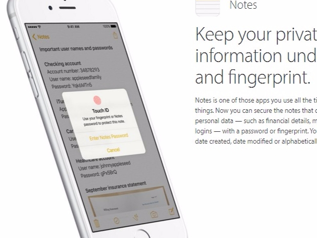 iPhone 推出 iOS 9.3 Beta 4 更新　備忘錄可以上鎖了！