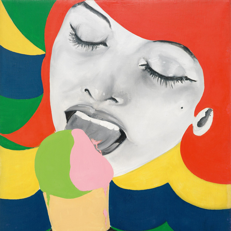 舔冰淇淋很色情？臉書移除普普女王作品