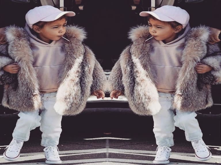 【萌娃特輯】North West 的時尚穿搭 小版 Yeezy 潮人超級萌!