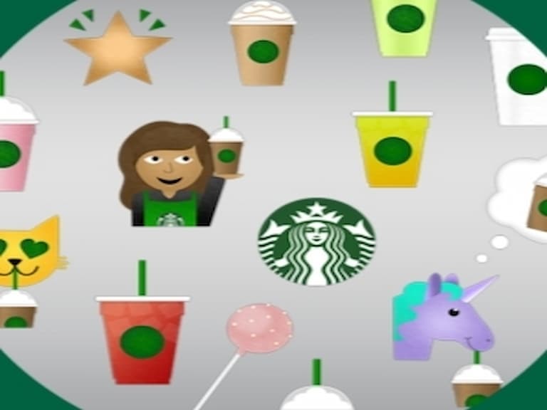 星巴克推出專屬Emoji表情包，你還不快點下載？！