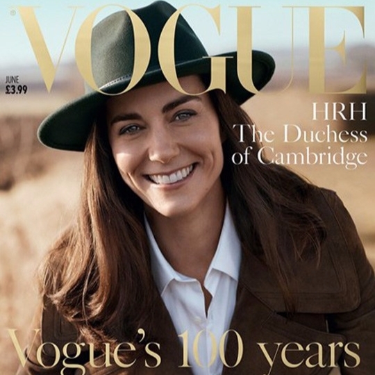 意義非凡！　凱特王妃登上英國版 Vogue 第 100 期封面！