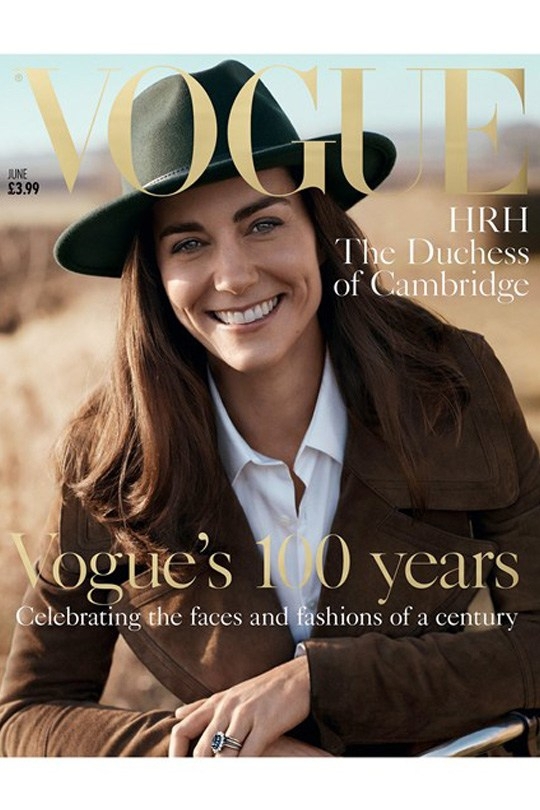 意義非凡! 凱特王妃登上英國版 Vogue 第 100 期封面!