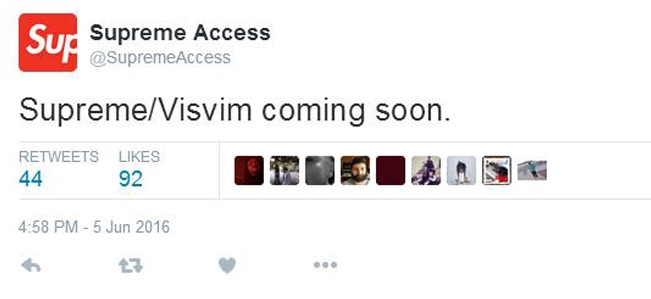 睽違 8 年!美日兩大潮牌霸主 Supreme x Visvim 有望二度聯名?