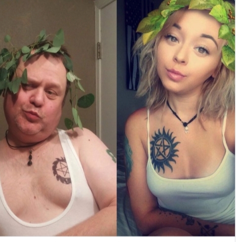 這個老爸模仿女兒自拍，居然火遍了美國網路….