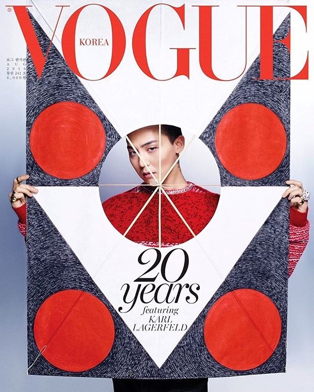 G-DRAGON 帥氣登上中國版《VOGUE》 與超模共同入鏡!