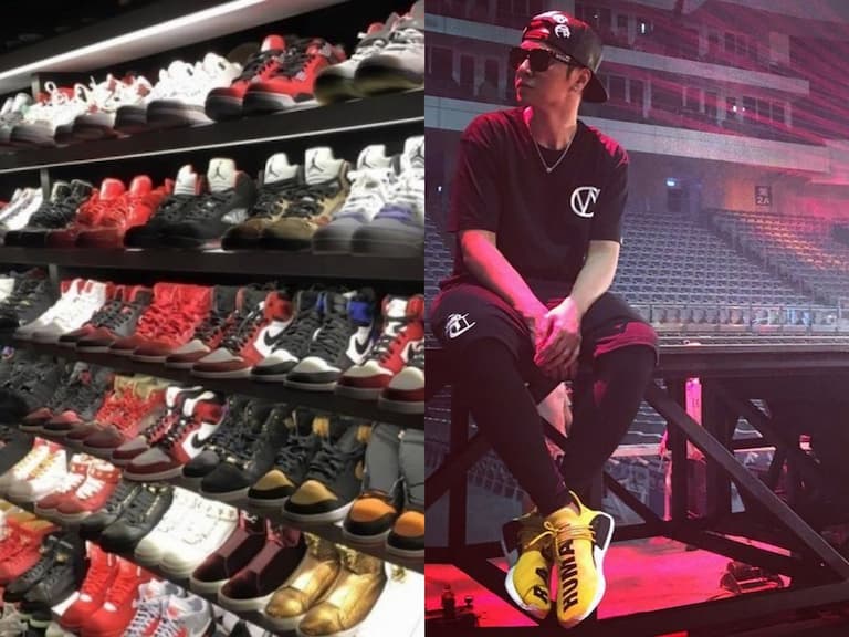 【名人 SHOW 潮物】羅志祥腳踩「菲董設計」Hu NMD 鞋款，家中鞋牆超壯觀！
