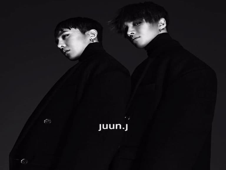 G-Dragon 和 Taeyang 一同為韓國品牌 JUUN.J 拍廣告照！黑色魅力帥翻天！
