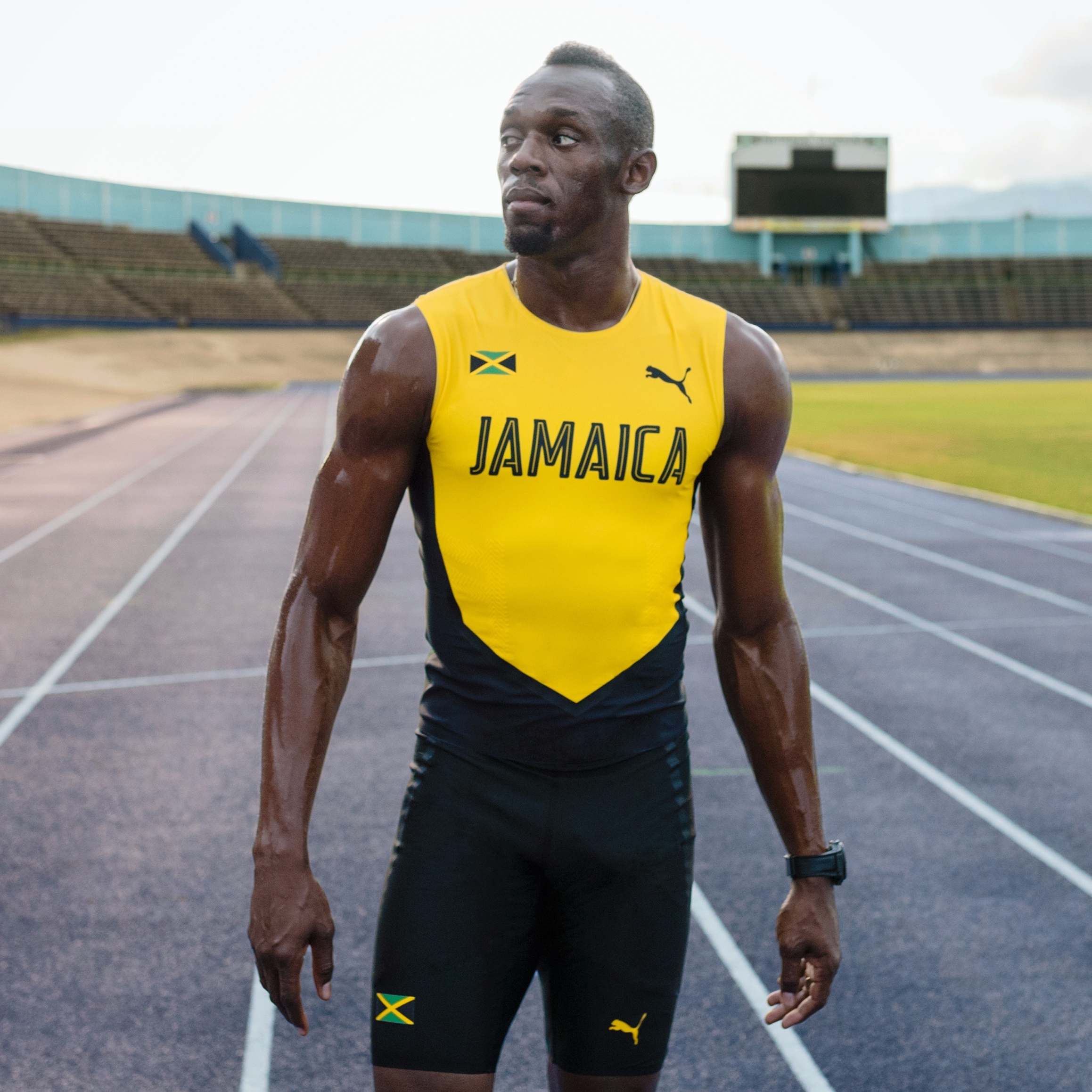 世界第一飛人牙買加閃電博爾特，奪下奧運男子100公尺田徑冠軍三連霸