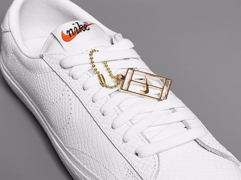 小閃電加持 fragment design x Nike 聯名 Zoom Tennis Classic AC 全白配色曝光