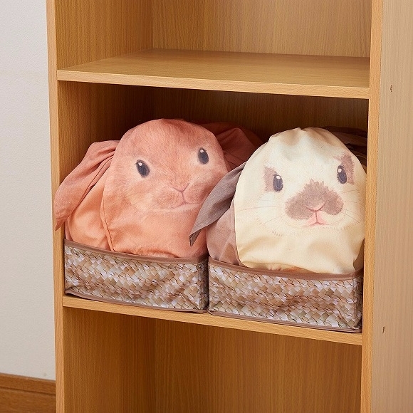 日本設計可愛「兔子置物袋」　讓你把不想被人看見的私物罩上超萌外表！