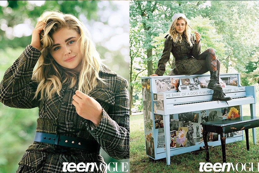 克蘿伊摩蕾茲成為新一期《Teen Vogue》封面女郎,那個看不到臉的男生竟然是布魯克林貝克漢!