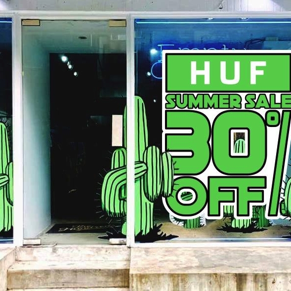 HUF POP-UP STORE  2016  HUF SUMMER SALE