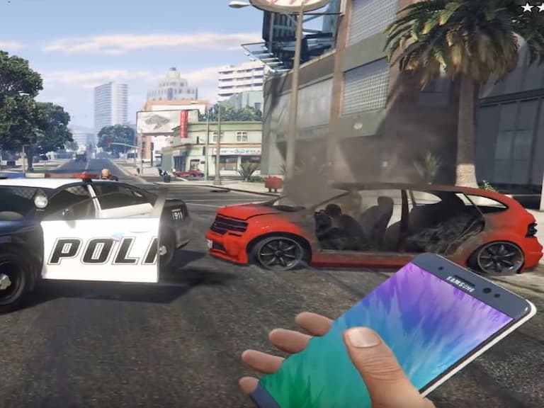 GTA 5 最強武器登場 三星 Galaxy Note 7 !