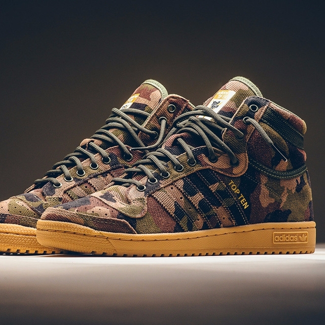 adidas Top Ten Hi 經典籃球鞋款回歸　迷彩圖樣打造酷炫街頭風格！
