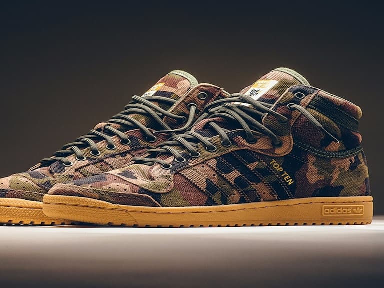 adidas Top Ten Hi 經典籃球鞋款回歸 迷彩圖樣打造酷炫街頭風格!