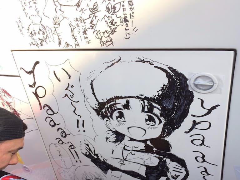 別小看死宅！日本大叔畫《少女與戰車》應援圖　畫工平均水準也太高！