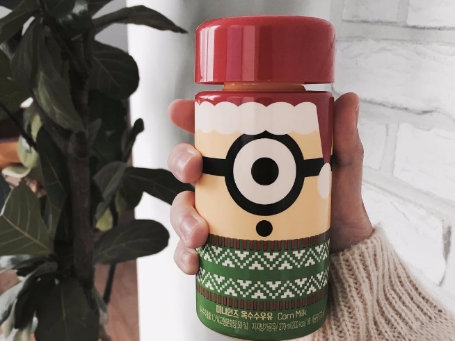 韓國便利店限定飲品!Minions 化身聖誕老人,陪你歡渡佳節!