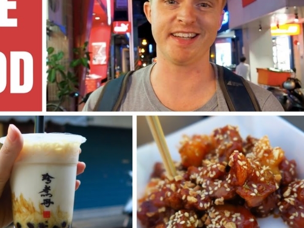 珍奶果然台灣名產！旅遊部落客挑戰士林夜市　臭豆腐永遠是外國人最大難關？