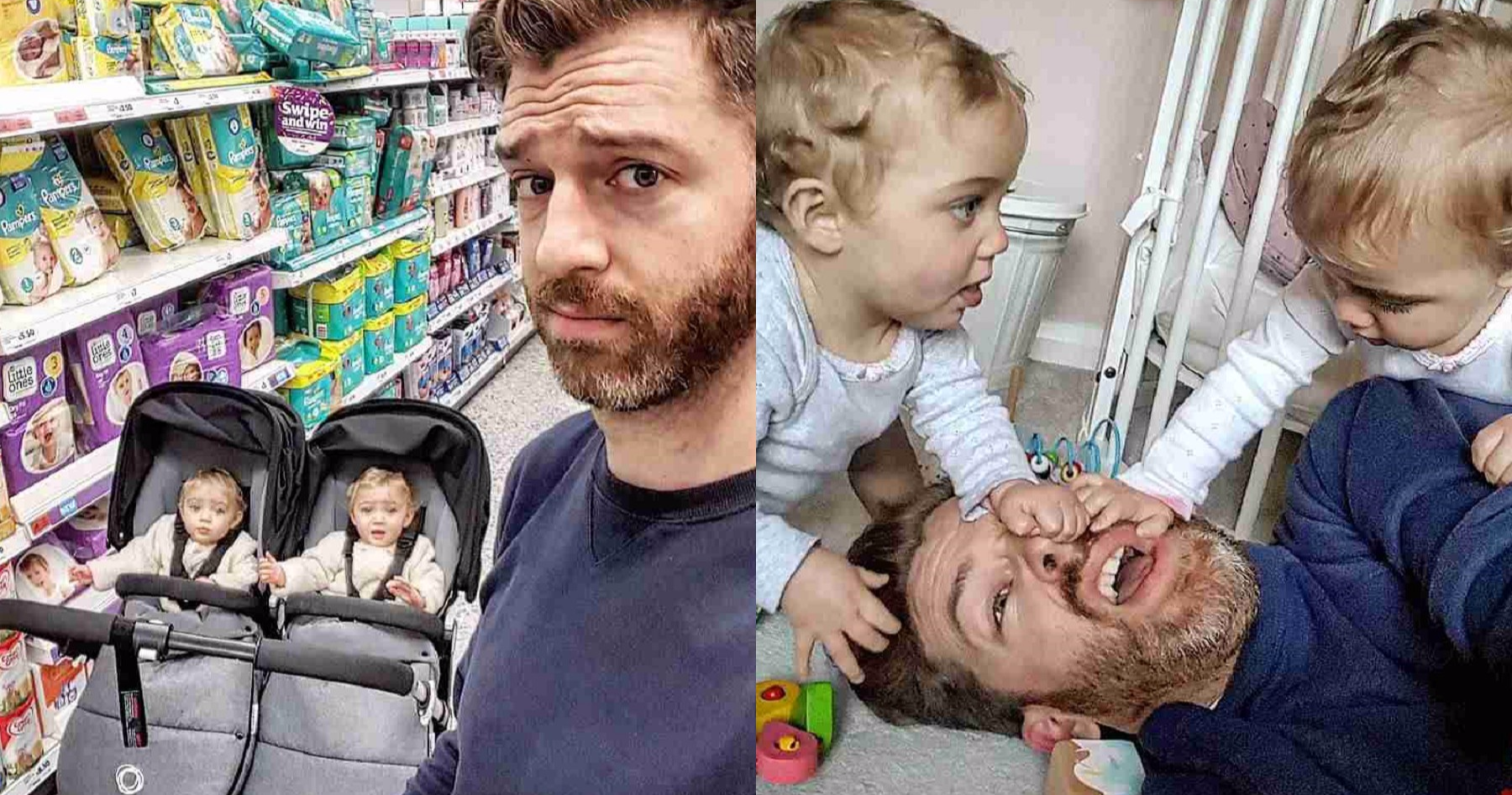 拥有4 个小孩的他自拍「超级奶爸」生活照片 搞笑互动让网友狂点赞!