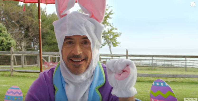 小勞勃道尼兔子裝爆紅　網友又發揮 PS 魂惡搞！