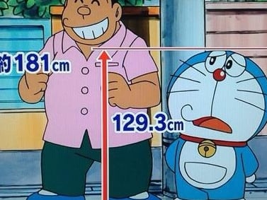 男生最理想身高？日本節目發現胖虎居然有 181 公分　簡直是最強小學生！